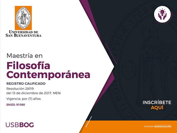 MAESTRÍA EN FILOSOFÍA CONTEMPORÁNEA
